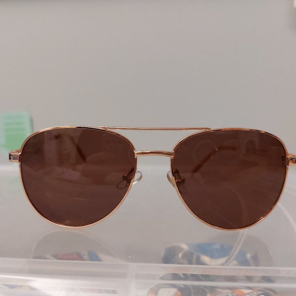 Foster Grant Polarized Aviator Style Sunglasses SR0623 Prelude Rose